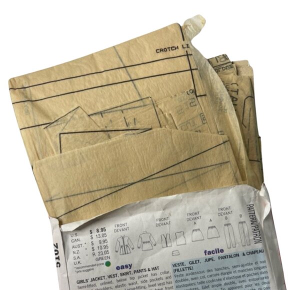 BUTTERICK | Vintage 1997 Kid's Winter Clothing Pattern #5102 | Sizes 7 8 10 - Picture 4 of 6